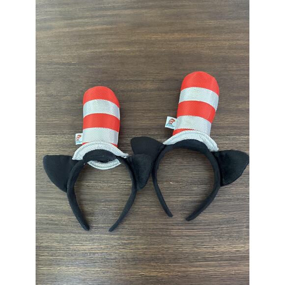 Dr. Seuss Headband Set Kids One Size Multicolor Cat In The Hat Ears Costume - Picture 7 of 8